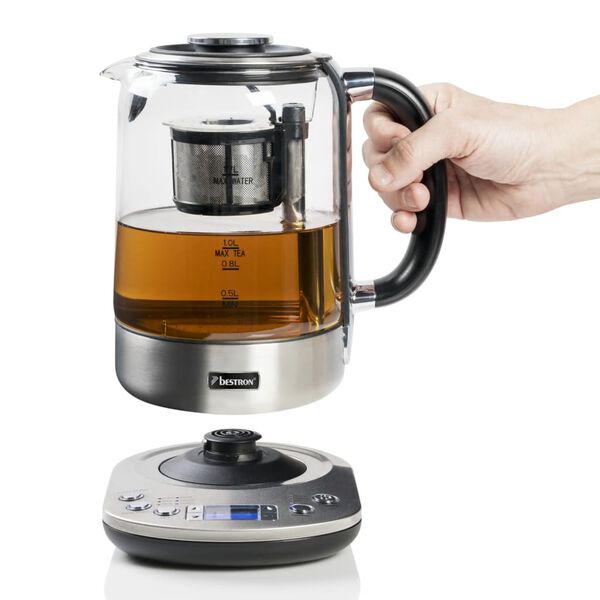 Bestron Tetera y hervidor 2 en 1 Bestron AATM800STE 1,7 L 2200 W Inox
