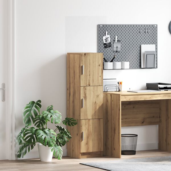 vidaXL Aparador alto Roble artesanal 31.5 x 32 x 122.5 cm