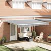 vidaXL Toldo retr&aacute;ctil autom&aacute;tico luz LED antracita blanco 450x300 cm