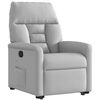 vidaXL Sillón reclinable elevable de tela gris nube