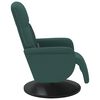 vidaXL Sillón reclinable masaje con reposapiés terciopelo verde oscuro