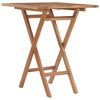 vidaXL Mesa plegable de jard&iacute;n madera maciza de teca 60x60x75 cm