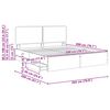 vidaXL Estructura de cama Roble Marr&oacute;n 200 x 200 cm Madera Ingenieril