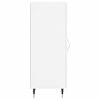 vidaXL Aparador de madera contrachapada blanco brillante 34,5x34x90 cm