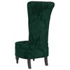 vidaXL Sill&oacute;n de respaldo alto con botones terciopelo verde oscuro