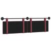 vidaXL Cabecera Colgante Liso Rojo vino 190 x 55 x 5 cm tela