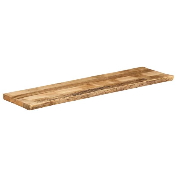 vidaXL Tablero de mesa borde natural madera maciza mango 160x40x2,5 cm