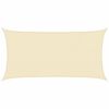 vidaXL Toldo de vela crema HDPE 160 g/m&sup2; 2x3,5 m
