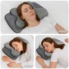 vidaXL Almohada cervical Gris Espuma Viscoel&aacute;stica 58 x 38 x 12 cm