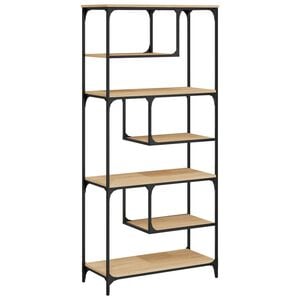 vidaXL Estanter&iacute;a madera de ingenier&iacute;a roble Sonoma 81x36x176 cm