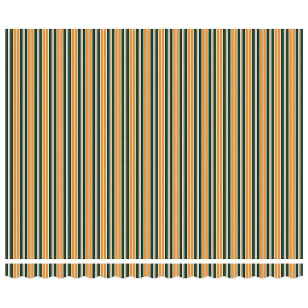 vidaXL Toldo Retr&aacute;ctil Verde y amarillo 400 x 300 cm Poli&eacute;ster y metal