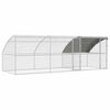vidaXL Gallinero con 2 puertas 3 uds. Plateado 600x200x200cm