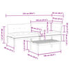 vidaXL Set de sof&aacute;s de palets de jard&iacute;n y cojines 3 pzas madera acacia