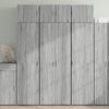 vidaXL Armario de madera ingenier&iacute;a gris Sonoma 70x42,5x225 cm