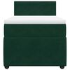 vidaXL Cama box spring con colch&oacute;n terciopelo verde oscuro 90x200 cm