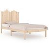 vidaXL Estructura de cama individual sin colch&oacute;n madera maciza