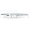 vidaXL Estructura de cama sin colch&oacute;n metal blanco 200x200 cm