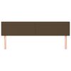 vidaXL Cabeceros tela marr&oacute;n oscuro 200x5x78/88 cm