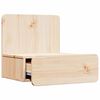 vidaXL Mesita de Noche Marrón 44 x 32,5 x 40 cm Madera maciza de pino