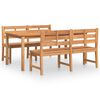 vidaXL Juego de comedor para jard&iacute;n 3 pzas madera maciza de teca