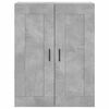 vidaXL Aparador alto madera contrachapada gris hormig&oacute;n 69,5x34x180 cm