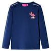 Camiseta infantil de manga larga azul marino 104