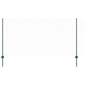 vidaXL Valla hexagonal con poste 25 x 1,2 m Acero recubierto de PVC