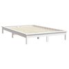 vidaXL Estructura de cama de madera maciza de pino blanco 200x200 cm