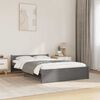vidaXL Estructura de cama sin colch&oacute;n madera maciza gris 120x200 cm