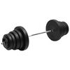 vidaXL Mancuerna con discos 90 kg