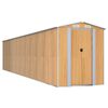 vidaXL Cobertizo jard&iacute;n acero galvanizado marr&oacute;n claro 192x938x223 cm
