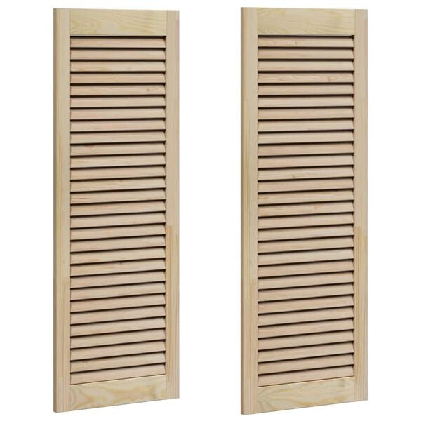 vidaXL Puerta de Armario con puerta 2 pcs Natural 110 x 2,1 x 39,5 cm