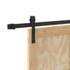 vidaXL Puerta Corredera Marr&oacute;n 93 x 211 cm Madera de pino macizo