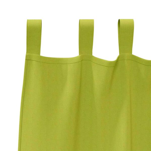 vidaXL Cortinas Opacas con Anillas 2 pcs Verde 175 x 140 cm Poli&eacute;ster
