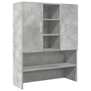vidaXL Armario de lavadora gris hormig&oacute;n 70,5x25,5x90 cm