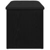 vidaXL Banco de almacenamiento Roble Negro 82 x 42 x 45 cm