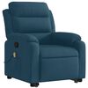 vidaXL Sill&oacute;n reclinable de masaje elevable terciopelo azul