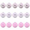 vidaXL Juego de Esferas Navide&ntilde;as XL 15 uds. LED Rosa &Oslash; 10 cm Pl&aacute;stico