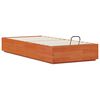 vidaXL Estructura de Cama Ottoman Marr&oacute;n Cera 80 x 200 cm Pino macizo