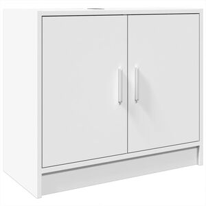 vidaXL Armario para lavabo madera de ingenier&iacute;a blanco 63x29x55 cm