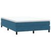vidaXL Cama box spring sin colch&oacute;n terciopelo azul oscuro 160x210 cm