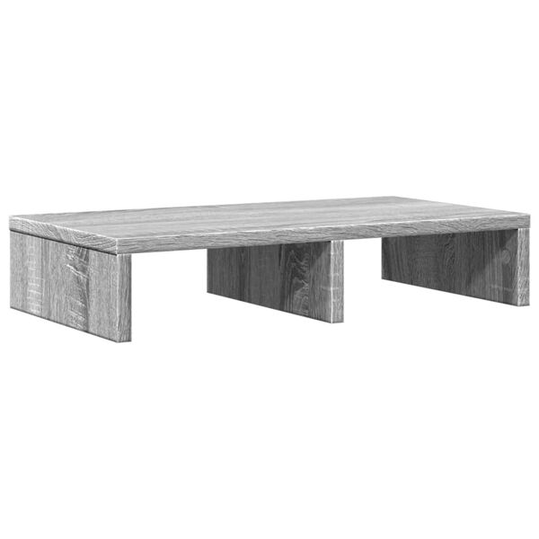 vidaXL Soporte de pantalla madera ingenier&iacute;a gris Sonoma 50x27x10 cm