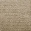 vidaXL Alfombra ZIZUR aspecto yute interior/exterior beige 120x120 cm