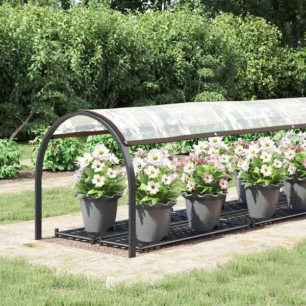 vidaXL Lona transparente con ojales polietileno 1x4 m