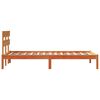 vidaXL Estructura de cama Marr&oacute;n 90 x 190 cm Madera maciza de Pino