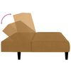 vidaXL Sof&aacute; cama de 2 plazas terciopelo marr&oacute;n