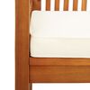 vidaXL Set comedor de jardín 3 pzas y cojines madera maciza de acacia