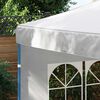 vidaXL Paredes laterales de carpa de fiesta con ventana 2uds PE blanco