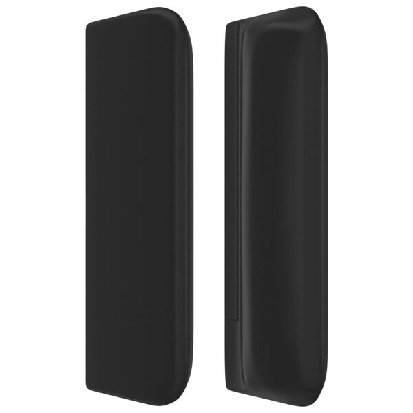 vidaXL Cabecero de cuero sint&eacute;tico negro 83x16x78/88 cm