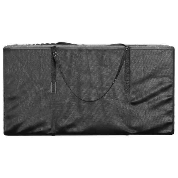 vidaXL Bolsas para cojines jard&iacute;n 2 uds polietileno negro 150x75x75 cm